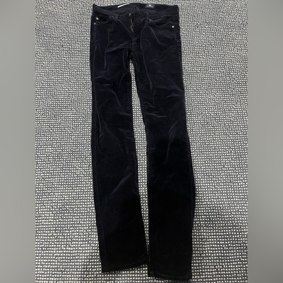 AG ADRIANO GOLDSCHMIED navy corduroy skinny pants - Picture 1 of 4